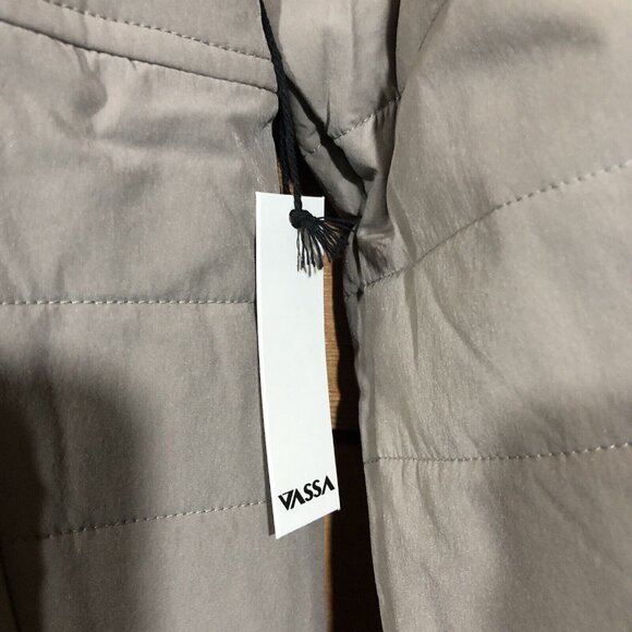 NEW Vassa Madrone 1/2 Snap Button Pullover Quilted Mens Size Medium Hiking Beige - Picture 6 of 14